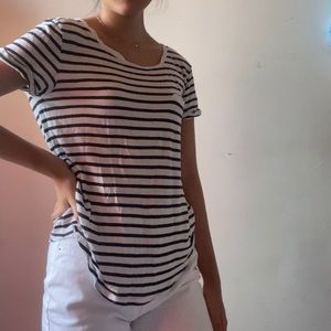 H&M Basic Stripe Short Sleeve Tee
